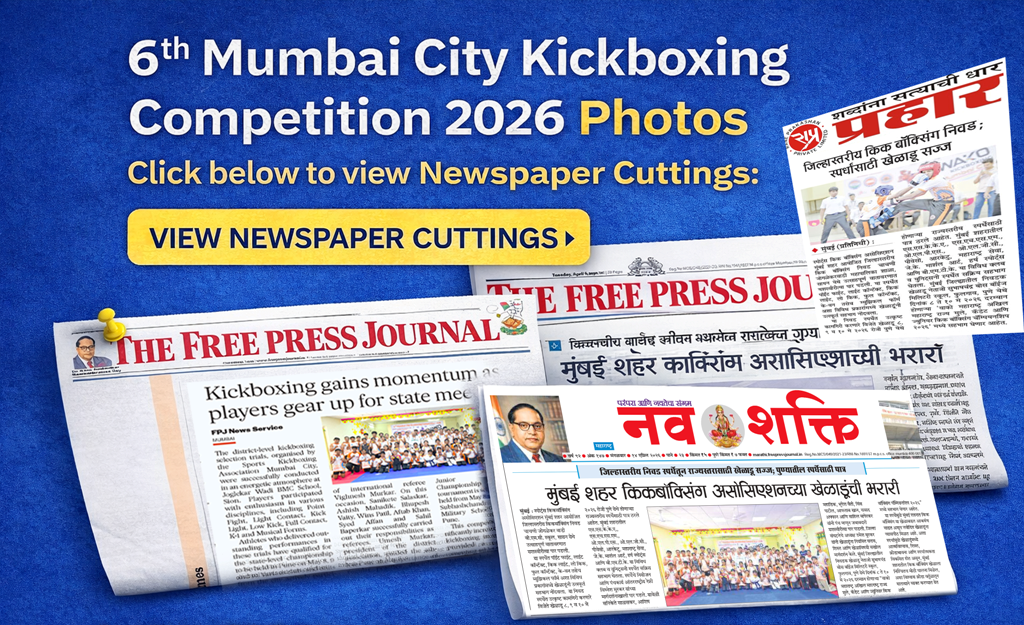 News Cuttings 6th Mumbai City Kickboxing